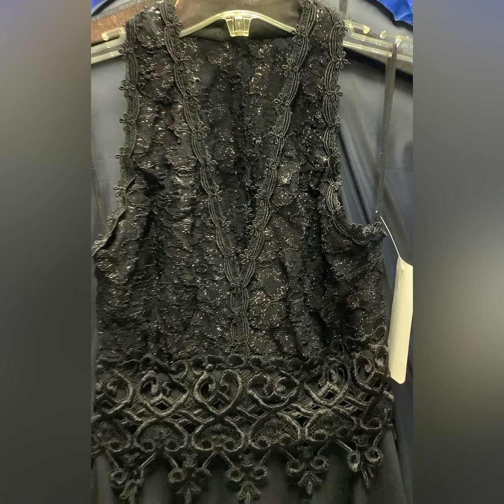 NWT Lace halter gown
